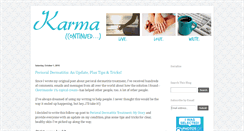Desktop Screenshot of karmacontinued.com